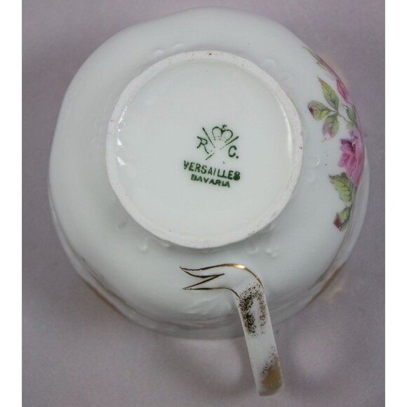 Rosenthal R C Versailles Bavaria Porcelain Cup and Saucer Set Floral Roses - Picture 9 of 14